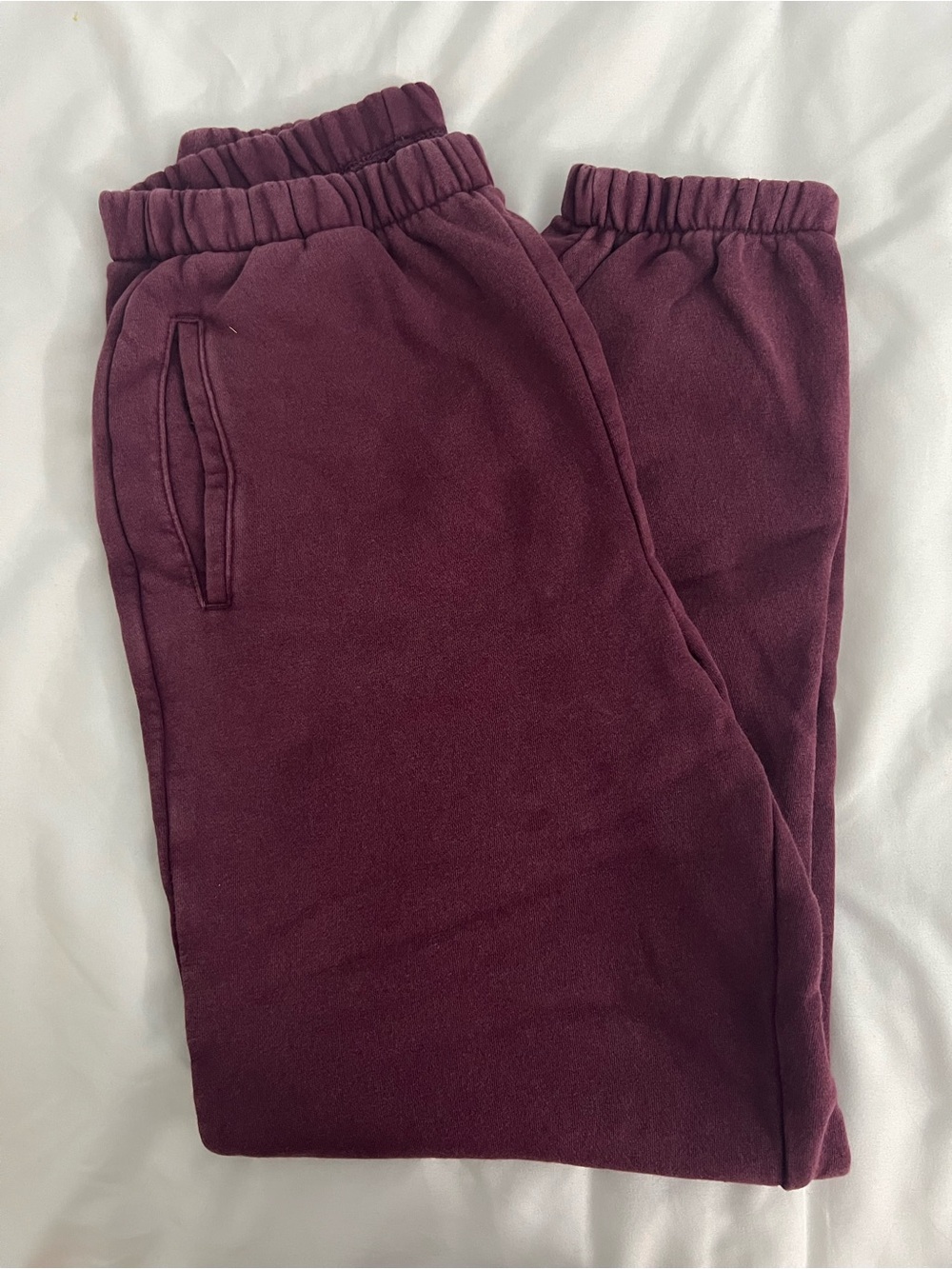 GAP Women's Burgundy High Rise Vintage Soft Relaxed Joggers